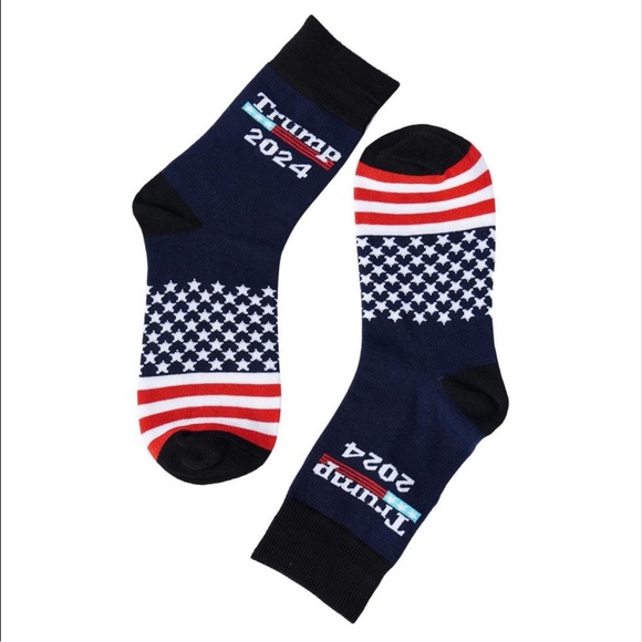 🇺🇸Trump 2024 Breathable Durable American Flag One Size Fits Most Socks! - Picture 3 of 6